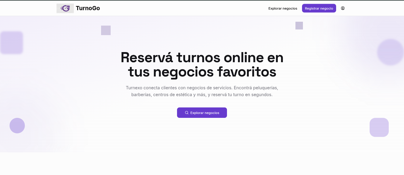 TurnoGo homepage
